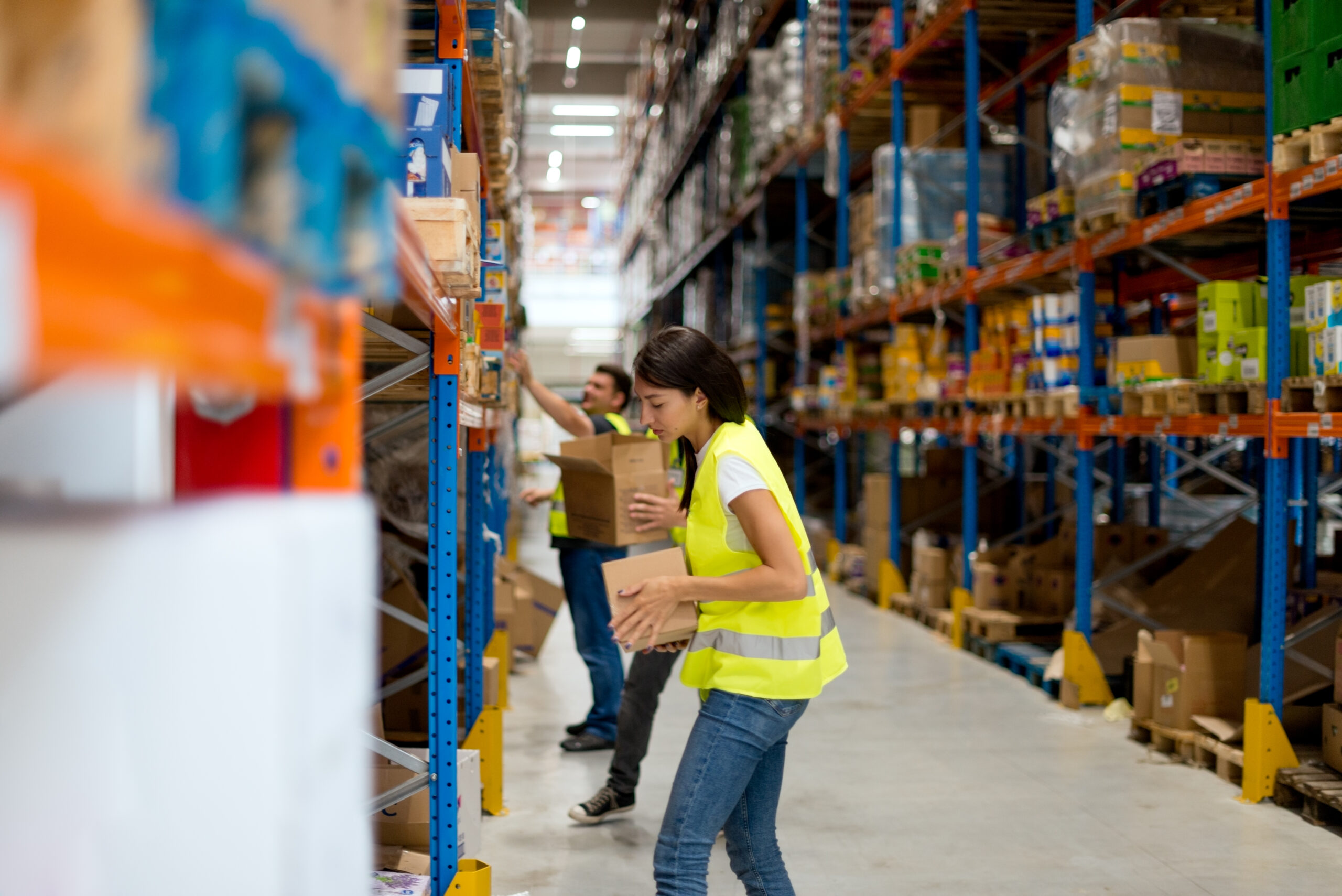 Warehouse staff picking and packing eCommerce orders for TikTok Shop Ireland fulfilment.
